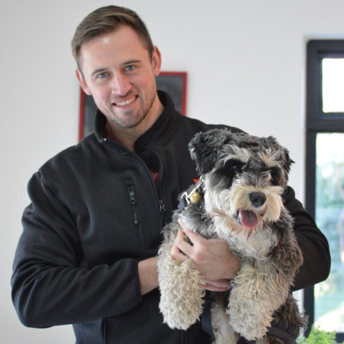 photo man with dog parks-animal-care