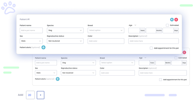 Patient Registration digitail interface