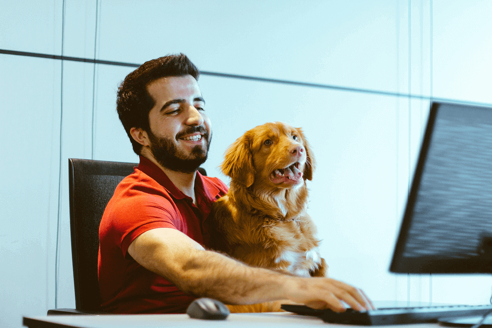 Man and dog