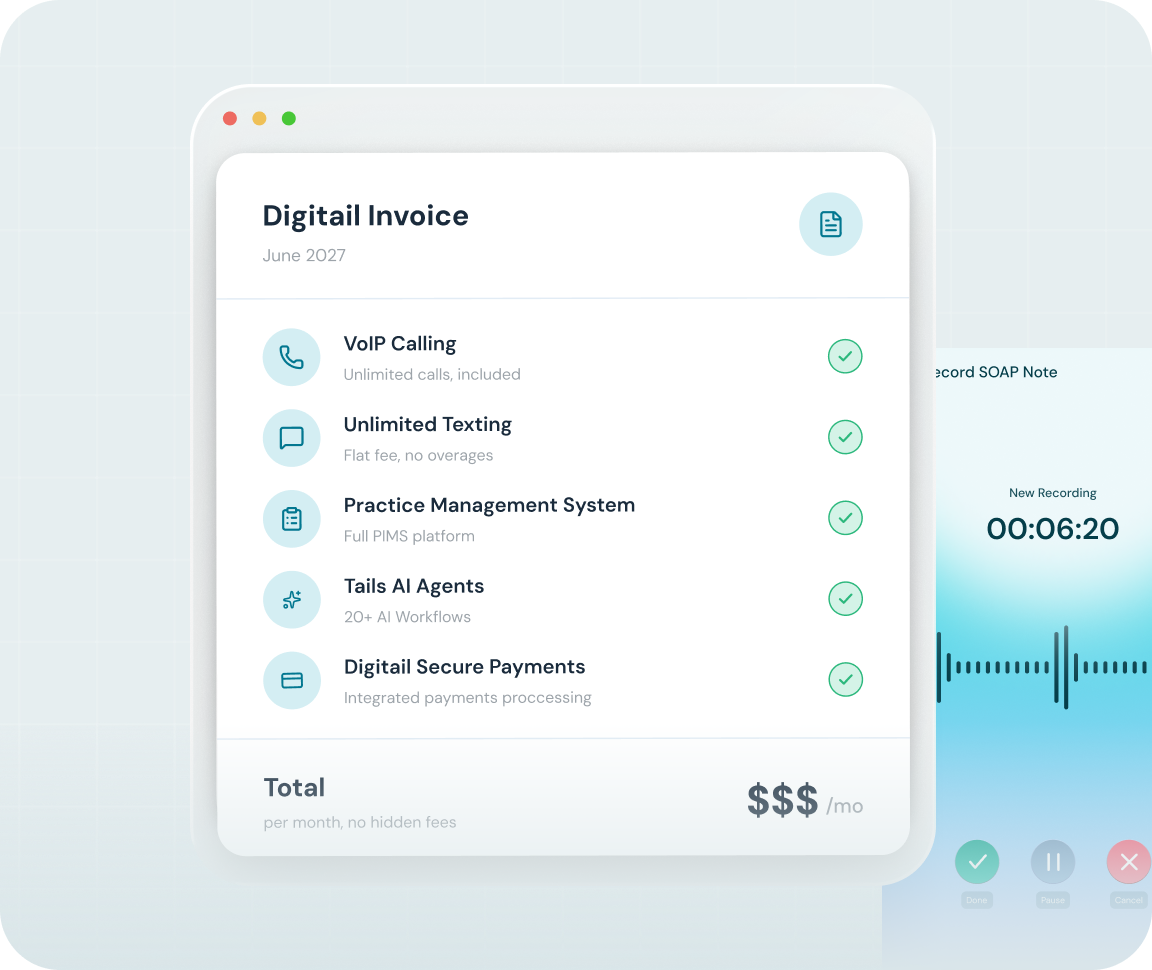 An illustrations showing a single consolidated invoice