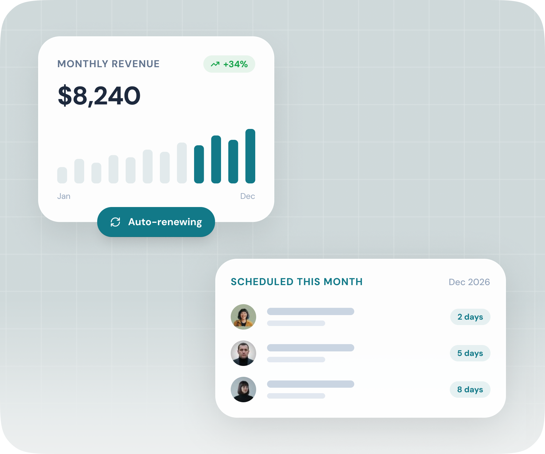Build predictable recurring revenue