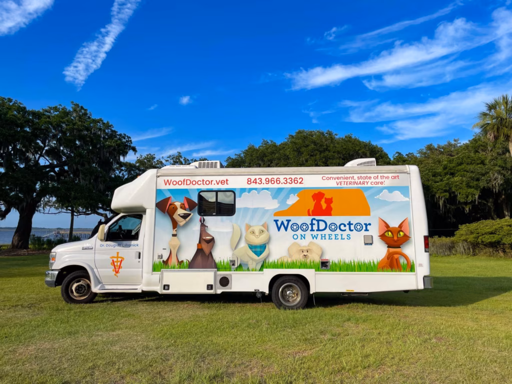 The WoofDoctor on Wheels mobile clinic